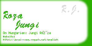 roza jungi business card